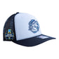 UNC Tar Heels 2024 Men's College World Series 3D Snapback Trucker Hat- White/ Black