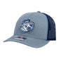 UNC Tar Heels 2024 Men's College World Series 3D Snapback Trucker Hat- Heather Grey/ Navy