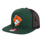 OSU Cowboys Pistol Pete 3D Snapback Seven-Panel Flat Bill Trucker Hat- Dark Green/ Black