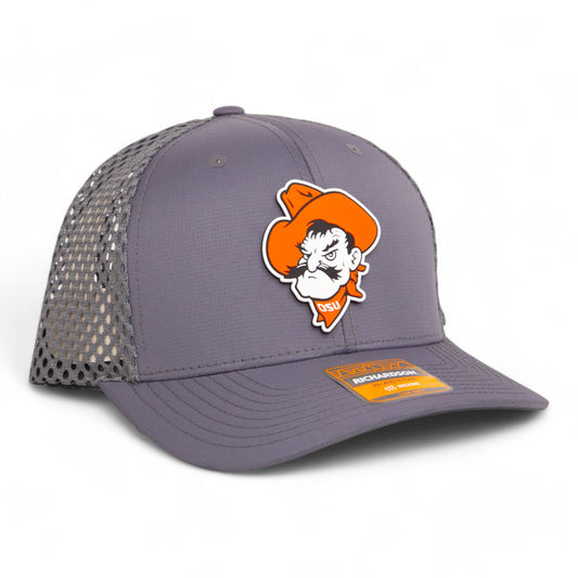 OSU Cowboys Pistol Pete 3D Snapback Tilikum Trucker Hat- Charcoal