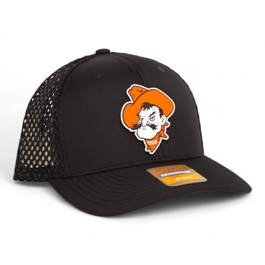 OSU Cowboys Pistol Pete 3D Snapback Tilikum Trucker Hat- Black