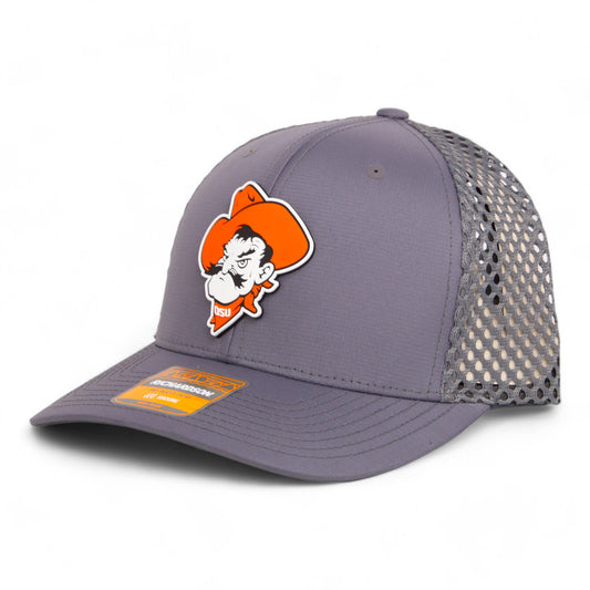 OSU Cowboys Pistol Pete 3D Snapback Tilikum Trucker Hat- Charcoal