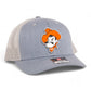 OSU Cowboys Pistol Pete 3D Snapback Trucker Hat- Heather Grey/ Light Grey