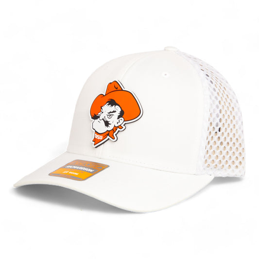 OSU Cowboys Pistol Pete 3D Snapback Tilikum Trucker Hat- White