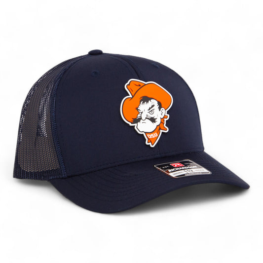 OSU Cowboys Pistol Pete 3D Snapback Trucker Hat- Navy