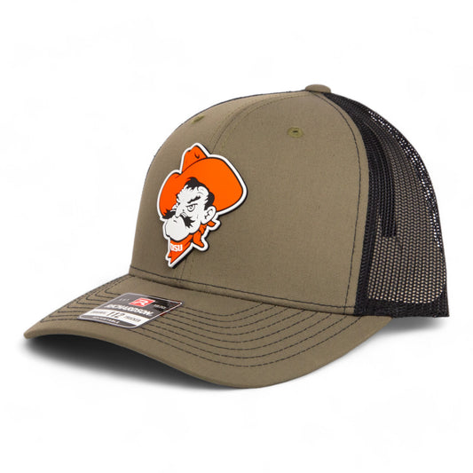 OSU Cowboys Pistol Pete 3D Snapback Trucker Hat- Loden/ Black