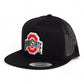 Ohio State Buckeyes 3D YP Snapback Flat Bill Trucker Hat- Black