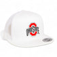 Ohio State Buckeyes 3D YP Snapback Flat Bill Trucker Hat- White