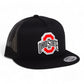 Ohio State Buckeyes 3D YP Snapback Flat Bill Trucker Hat- Black