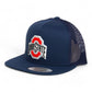 Ohio State Buckeyes 3D YP Snapback Flat Bill Trucker Hat- Navy