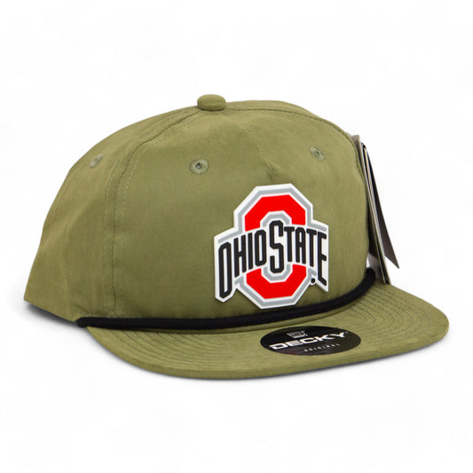 Ohio State Buckeyes 3D Classic Rope Hat- Loden/ Black