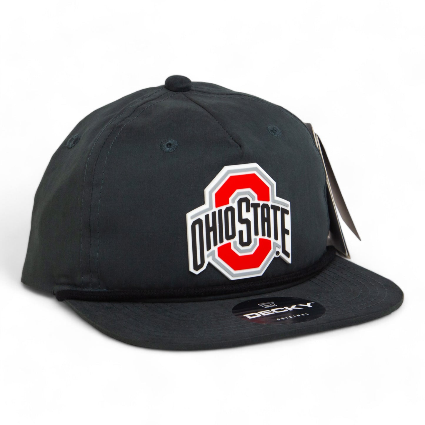 Ohio State Buckeyes 3D Classic Rope Hat- Charcoal/ Black