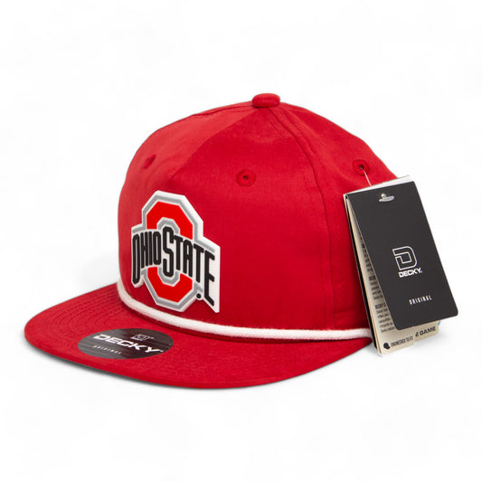 Ohio State Buckeyes 3D Classic Rope Hat- Red/ White