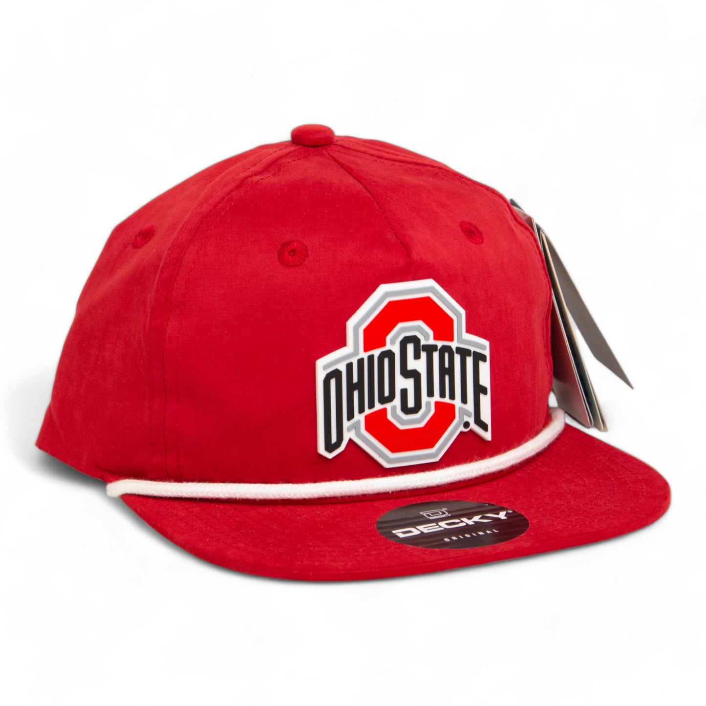 Ohio State Buckeyes 3D Classic Rope Hat- Red/ White