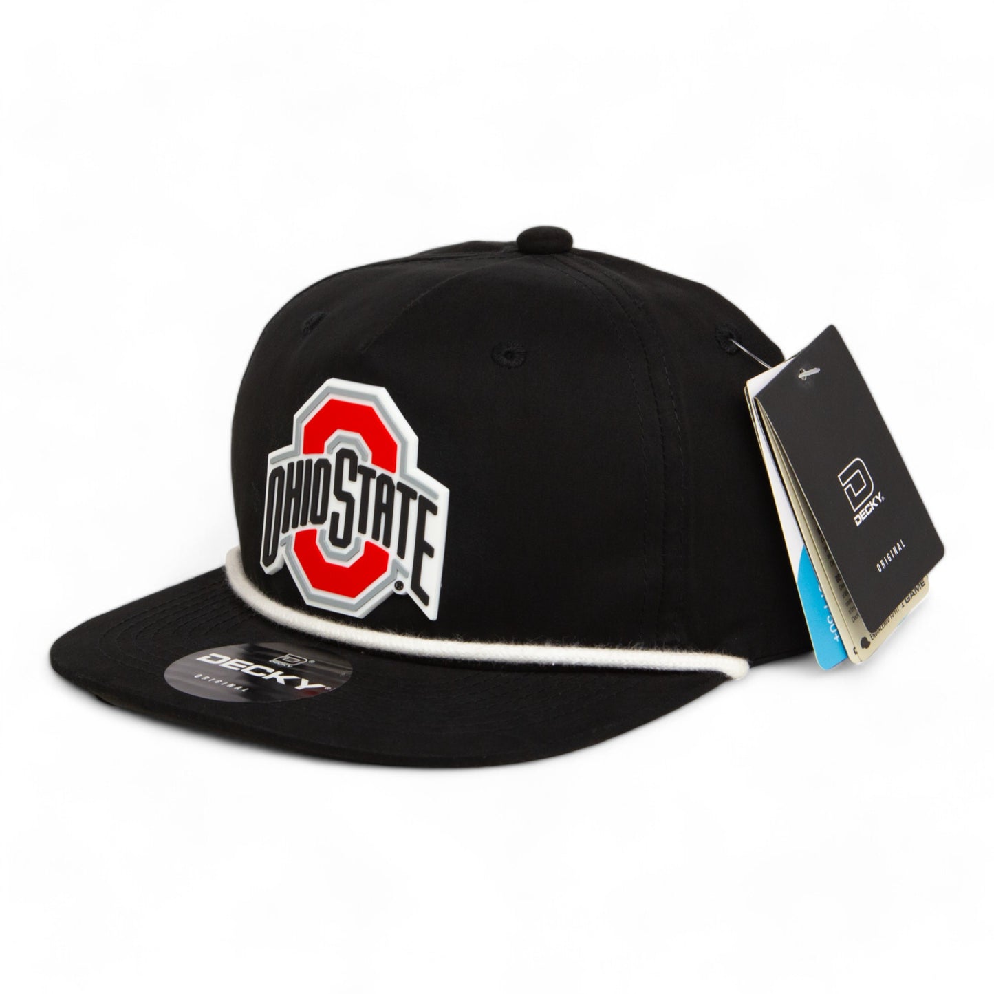 Ohio State Buckeyes 3D Classic Rope Hat- Black/ White