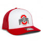 Ohio State Buckeyes 3D Snapback Trucker Hat- White/ Red