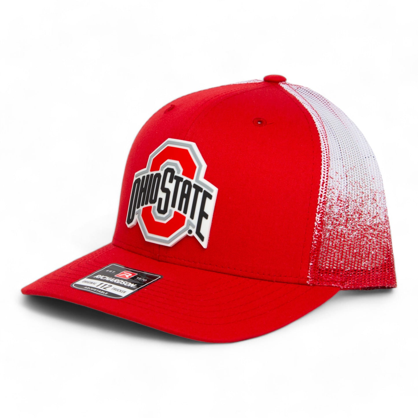 Ohio State Buckeyes 3D Snapback Trucker Hat- Fade Red