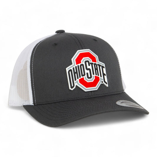 Ohio State Buckeyes 3D YP Snapback Trucker Hat- Charcoal/ White