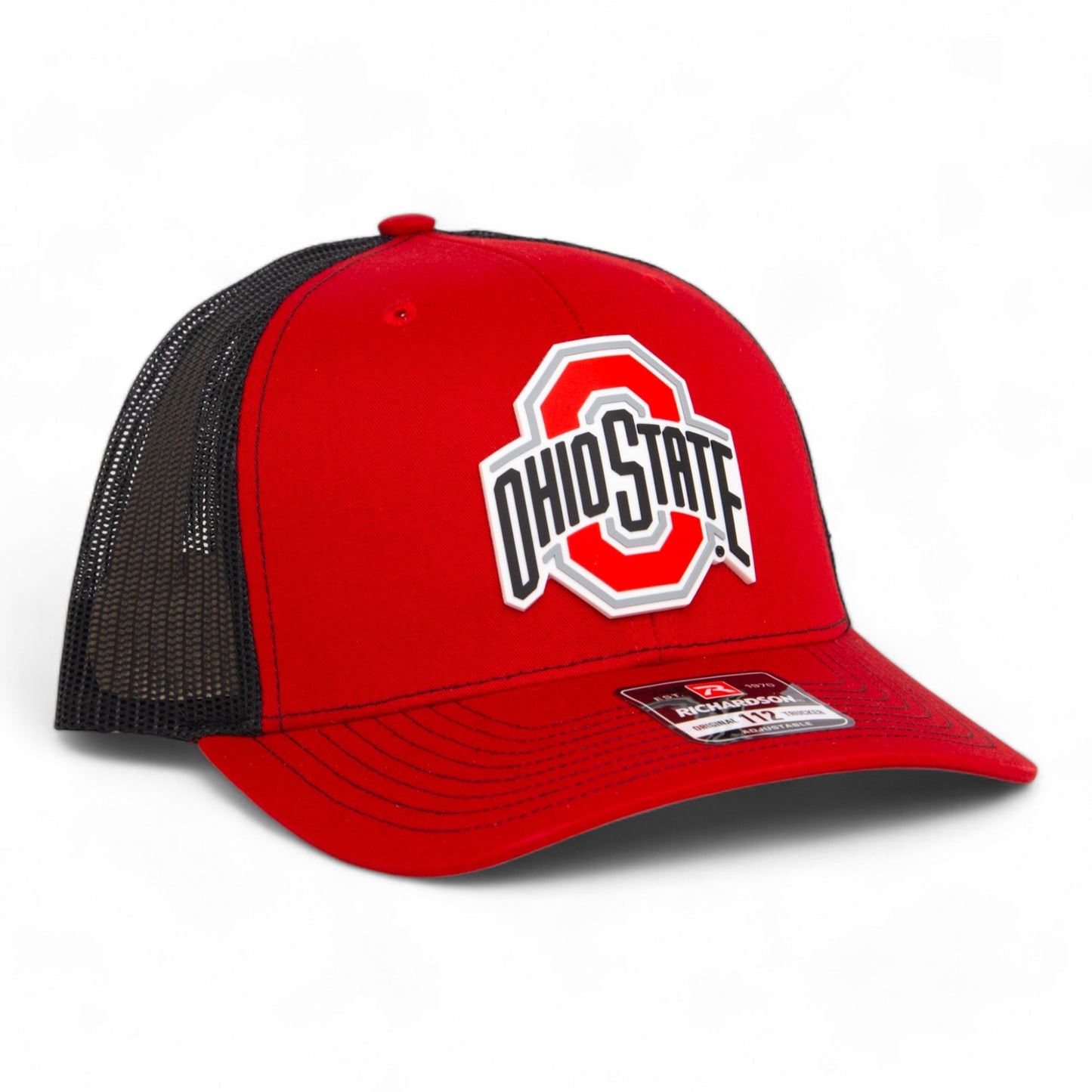 Ohio State Buckeyes 3D Snapback Trucker Hat- Red/ Black