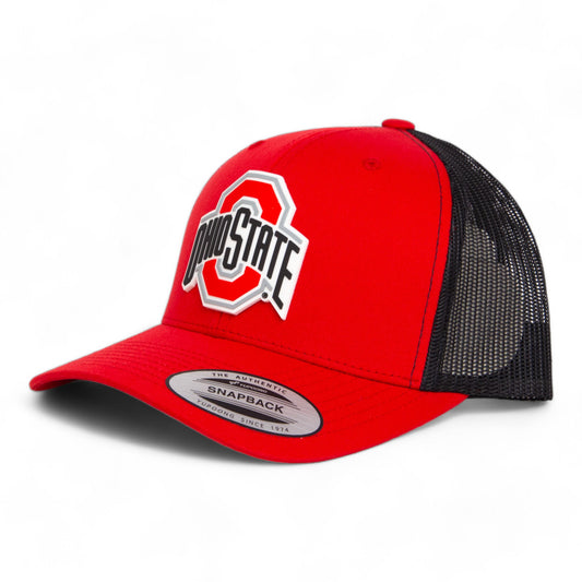 Ohio State Buckeyes 3D YP Snapback Trucker Hat- Red/ Black