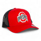 Ohio State Buckeyes 3D YP Snapback Trucker Hat- Red/ Black