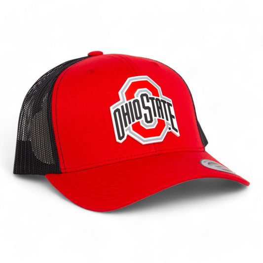 Ohio State Buckeyes 3D YP Snapback Trucker Hat- Red/ Black