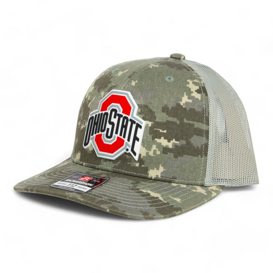 Ohio State Buckeyes 3D Snapback Trucker Hat- Military Digital Camo