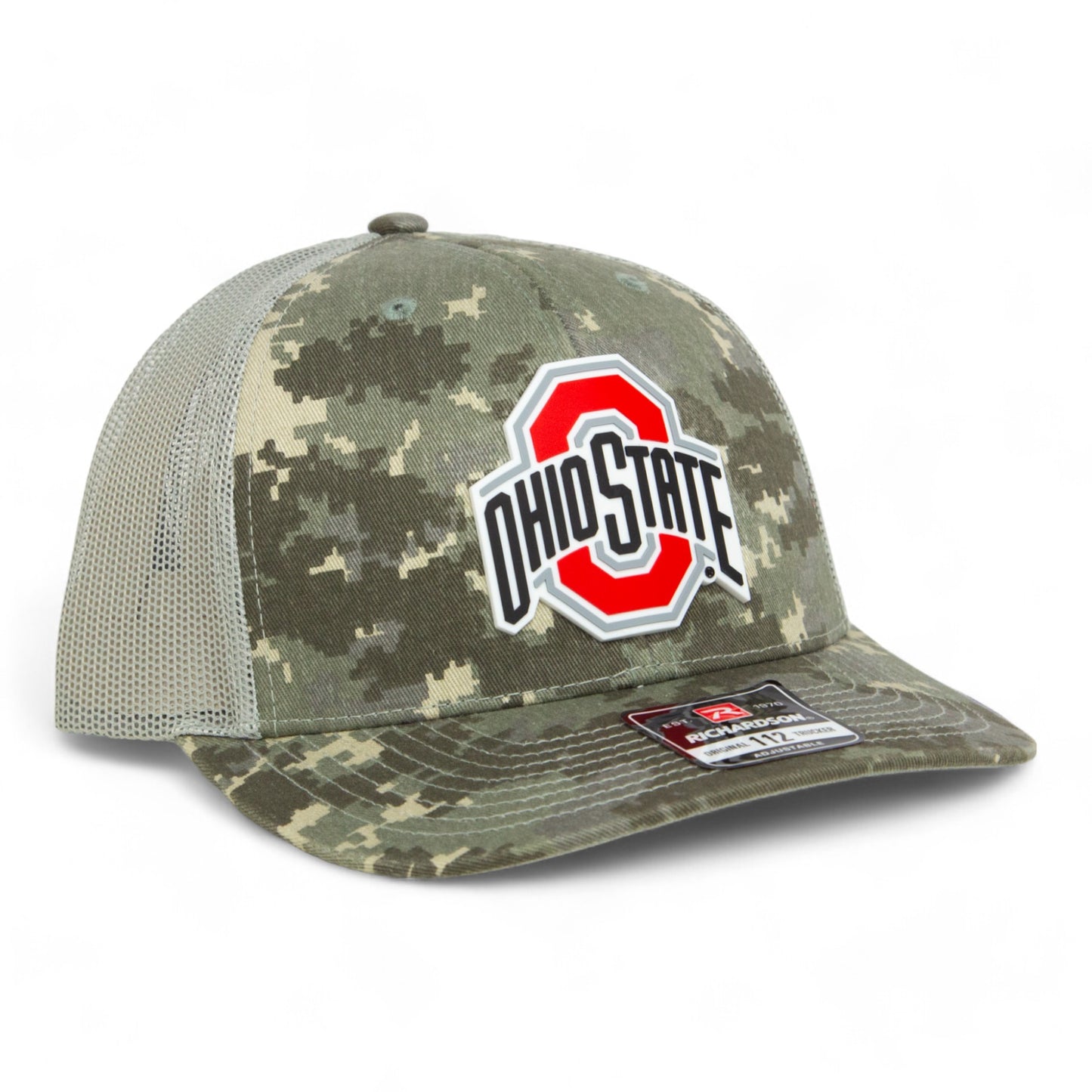 Ohio State Buckeyes 3D Snapback Trucker Hat- Military Digital Camo