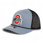 Ohio State Buckeyes 3D Snapback Trucker Rope Hat- Heather Grey/ Black