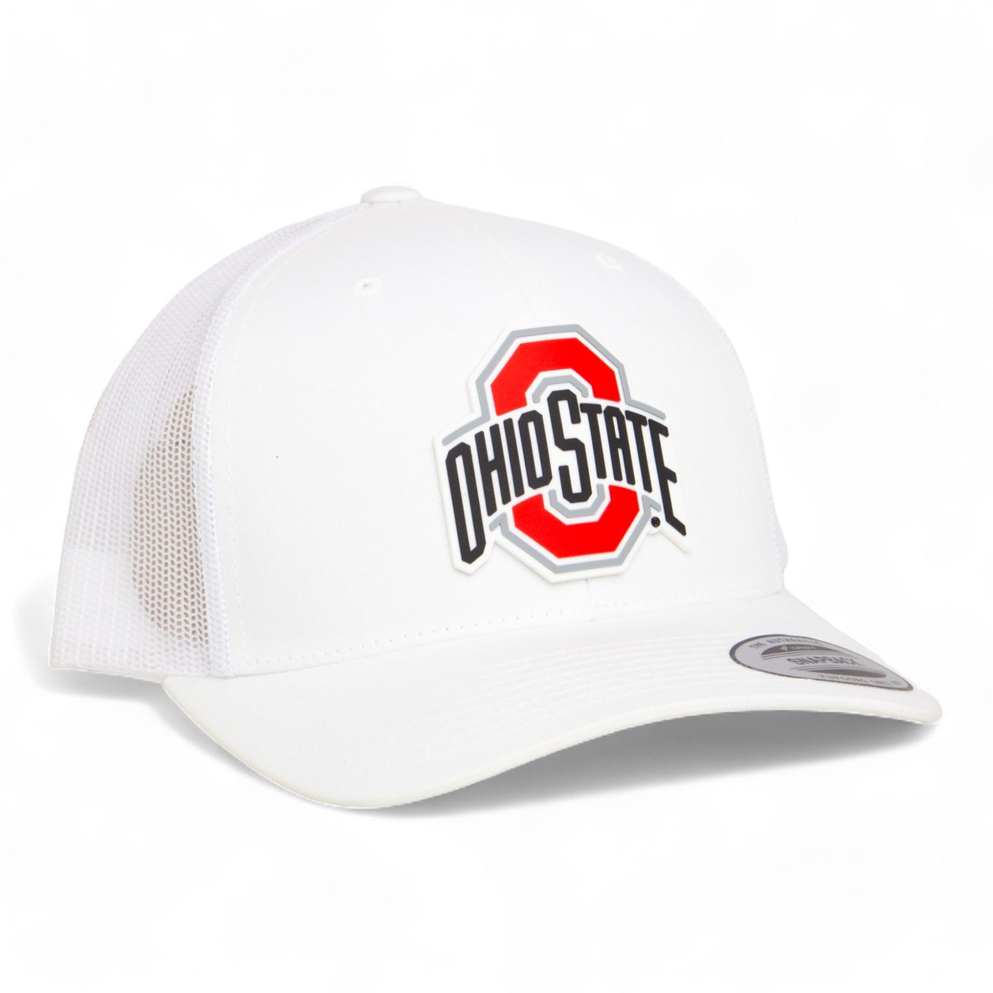 Ohio State Buckeyes 3D YP Snapback Trucker Hat- White