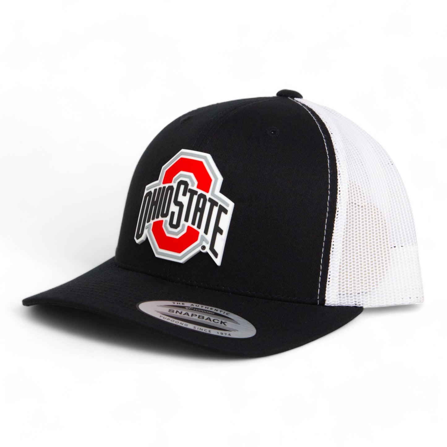 Ohio State Buckeyes 3D YP Snapback Trucker Hat- Black/ White