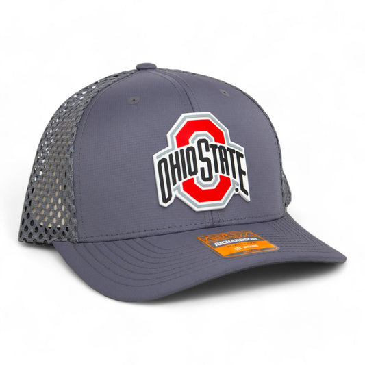 Ohio State Buckeyes 3D Snapback Tilikum Trucker Hat- Charcoal