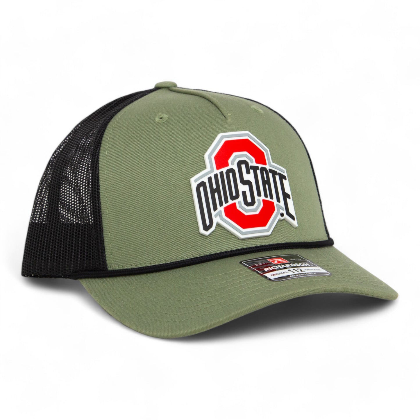 Ohio State Buckeyes 3D Snapback Trucker Rope Hat- Loden/ Black