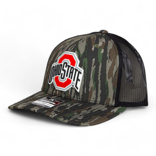 Ohio State Buckeyes 3D Snapback Trucker Hat- Realtree Original/ Black