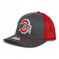 Ohio State Buckeyes 3D Snapback Trucker Hat- Charcoal/ Red