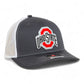 Ohio State Buckeyes 3D Snapback Trucker Hat- Charcoal/ White