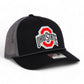 Ohio State Buckeyes 3D Snapback Trucker Rope Hat- Black/ Charcoal