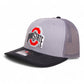 Ohio State Buckeyes 2025 CFP National Championship 3D Snapback Trucker Hat- Grey/ Charcoal/ Black