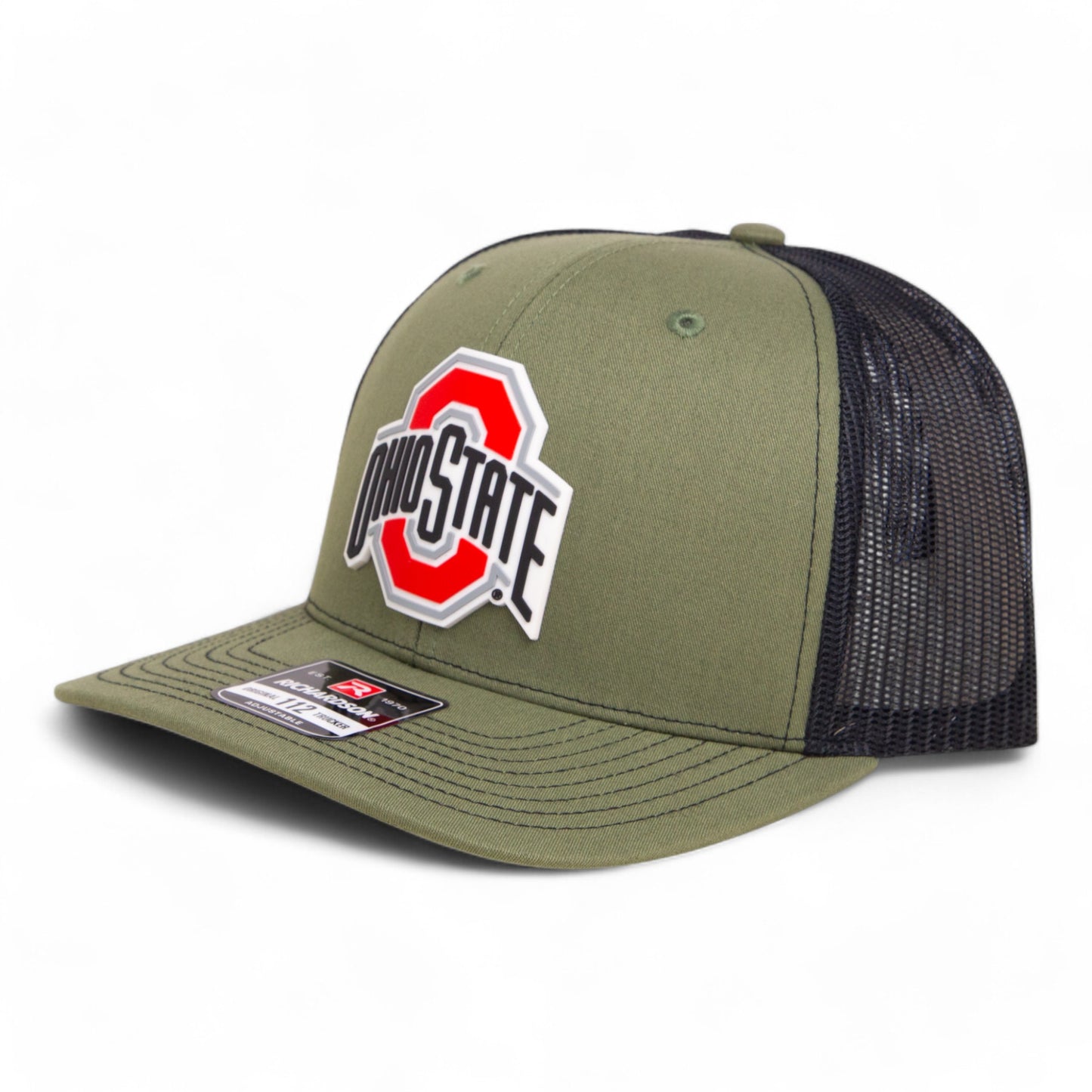 Ohio State Buckeyes 2025 CFP National Championship 3D Snapback Trucker Hat- Loden/ Black