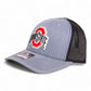 Ohio State Buckeyes 2025 CFP National Championship 3D Snapback Trucker Hat- Heather Grey/ Black