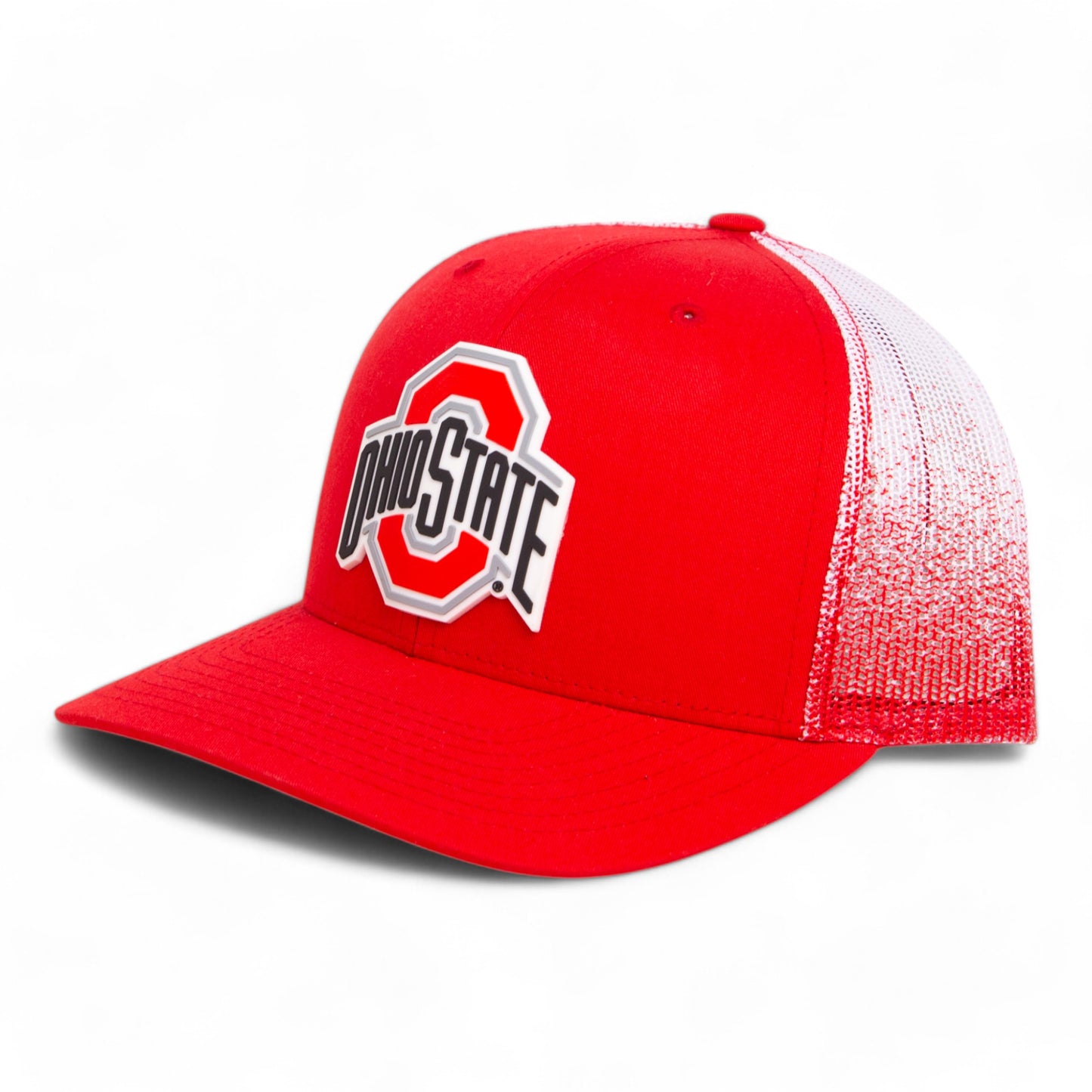 Ohio State Buckeyes 2025 CFP National Championship 3D Snapback Trucker Hat- Red Fade