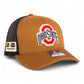 Ohio State Buckeyes 2025 CFP National Championship 3D Snapback Trucker Hat- Caramel/ Black