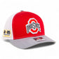 Ohio State Buckeyes 2025 CFP National Championship 3D Snapback Trucker Hat- Red/ White/ Heather Grey