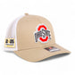 Ohio State Buckeyes 2025 CFP National Championship 3D Snapback Trucker Hat- Tan/ White