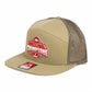 Ohio State Buckeyes 2024 CFP National Champions 3D Snapback Seven-Panel Flat Bill Trucker Hat- Pale Loden