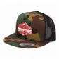 Ohio State Buckeyes 2024 CFP National Champions 3D YP Snapback Flat Bill Trucker Hat- Army Camo/ Black