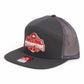 Ohio State Buckeyes 2024 CFP National Champions 3D Snapback Seven-Panel Flat Bill Trucker Hat- Charcoal