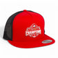 Ohio State Buckeyes 2024 CFP National Champions 3D YP Snapback Flat Bill Trucker Hat- Red/ Black