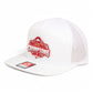 Ohio State Buckeyes 2024 CFP National Champions 3D Snapback Seven-Panel Flat Bill Trucker Hat- White