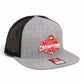 Ohio State Buckeyes 2024 CFP National Champions 3D Wool Blend Flat Bill Hat- Heather Grey/ Black